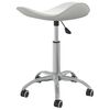 vidaXL Tabouret de salon et spa Blanc Similicuir