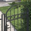 vidaXL Porte de Cl&ocirc;ture Assen Gris 100 x 150 cm Acier enduit de poudre