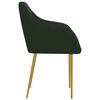vidaXL Chaises &agrave; manger lot de 2 vert fonc&eacute; velours