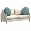vidaXL Coussins de si&egrave;ge 2 pcs Vert Mer &Oslash; 40 x 13 cm Velours