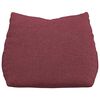 vidaXL Coussin de Dos Bordeaux 45 x 20 x 35 cm tissu