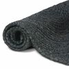 vidaXL Tapis de surface Carr&eacute; Gris fonc&eacute; 240 x 240 cm Jute