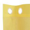 vidaXL Rideaux en voile avec &oelig;illets 2 pcs jaune