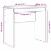 vidaXL Bureau Blanc 80 x 40 x 76 cm