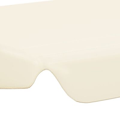 vidaXL Toit de rechange de balançoire crème 188/168x145/110 cm