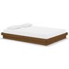 vidaXL Cadre de lit sans matelas marron miel bois massif 140x190 cm