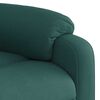 vidaXL Fauteuil de massage inclinable Vert fonc&eacute; Tissu