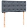 vidaXL Lit ottoman avec matelas et LED gris fonc&eacute; 90x200cm
