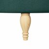 vidaXL Fauteuil &agrave; pantoufle Vert fonc&eacute; 56,5 x 70 x 110 cm tissu