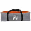 vidaXL Tente Cabane avec toit Gris et orange 320 x 320 x 203 cm