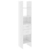 vidaXL Ensemble de biblioth&egrave;que 4 pcs Blanc brillant Bois d'ing&eacute;nierie