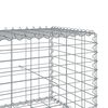 vidaXL Panier gabion avec couvercle 1000x50x50 cm fer galvanis&eacute;