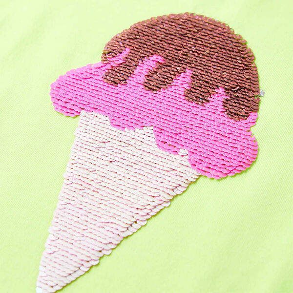 T-shirt enfants jaune n&eacute;on 140