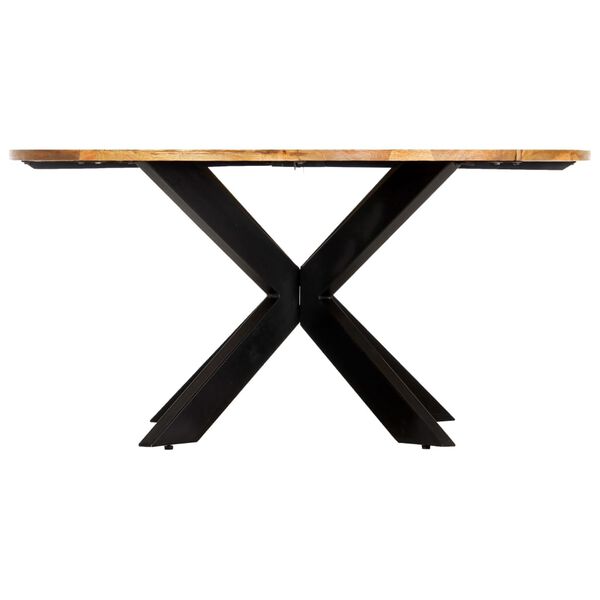 vidaXL Table à manger Rond 150x76 cm Bois de manguier massif