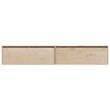 vidaXL Armoires murales 2 pcs 100x30x35 cm Bois de pin massif