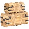 vidaXL Coffres de rangement 2 pcs Bois de manguier massif