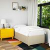 vidaXL Cadre de lit sans matelas cr&egrave;me 90x190 cm tissu