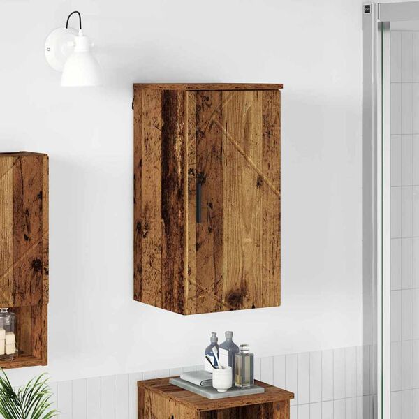 vidaXL Cabinet de salle de bain Bois Ancien 30 x 31,5 x 61 cm