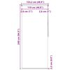 vidaXL Store roulant de douche 120x240 cm Blanc