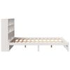 vidaXL Lit biblioth&egrave;que sans matelas blanc 120x200 cm bois pin massif