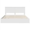vidaXL Lit de Rangement Blanc 180 x 200 cm Bois d'ing&eacute;nierie