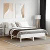 vidaXL Cadre de lit sans matelas blanc 120x200 cm bois de pin massif
