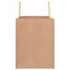 vidaXL Sacs en papier 50 pcs avec poign&eacute;es marron 32x22x28 cm