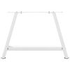 vidaXL Pieds de table basse en forme de A 2 pi&egrave;ces Blanc 70 x (42-43) cm Acier