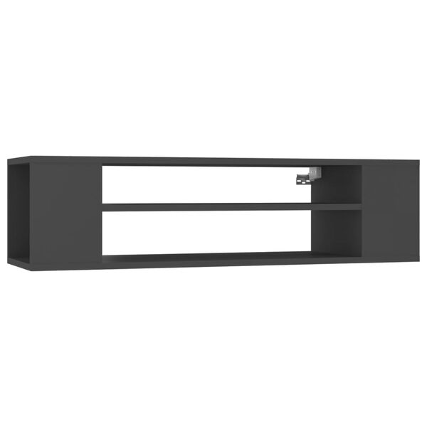 vidaXL Meuble TV suspendu Gris 100x30x26,5 cm Bois d&rsquo;ing&eacute;nierie
