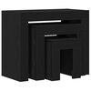 vidaXL Tables gigognes 3 pcs Chêne noir Bois d'ingénierie