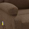vidaXL Fauteuil de massage Marron Tissu