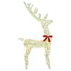 vidaXL Renne 3D avec 140 LED Blanc chaud 128 cm PET