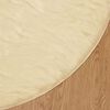 vidaXL Tapis en fausse Tafalla Cr&egrave;me &Oslash; 100 cm Polyester
