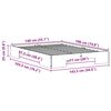 vidaXL Cadre de lit Marron 140 x 190 cm