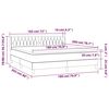 vidaXL Sommier &agrave; lattes de lit avec matelas Gris clair 180x200cm Tissu
