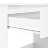 vidaXL Bureau avec tiroir Blanc 100 x 50 x 78 cm Bois d'ing&eacute;nierie
