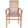 vidaXL Chaises &agrave; manger lot de 8 avec coussins beige Bois teck solide