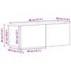 vidaXL Ensemble meuble TV 2 pcs Bois Ancien Bois d'ing&eacute;nierie