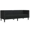 vidaXL Canap&eacute; de salon 2 pcs Noir 194 x 74,5 x 70,5 cm Simili cuir