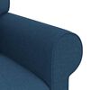 vidaXL Canap&eacute; 140cm 2 pcs Bleu M&eacute;tал