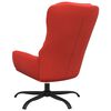 vidaXL Chaise de relaxation Rouge Similicuir