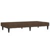vidaXL Canap&eacute;-lit &agrave; 2 places avec tabouret Marron Tissu microfibre