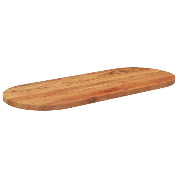 vidaXL Dessus de table 120x50x2,5 cm ovale bois massif d'acacia