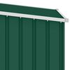 vidaXL Abri &agrave; bois de jardin Vert 245x98x159 cm Acier galvanis&eacute;