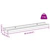 vidaXL &Eacute;tag&egrave;re Murale 4 pcs Rouge 60 x 9 x 3 cm Bois d'ing&eacute;nierie