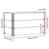 vidaXL Colliers de palette 3 pcs 100x50 cm bois de pin solide