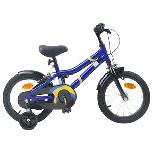 vidaXL V&eacute;lo pour Enfants 16 Pouces pour 4-6 ans Bleu blanc