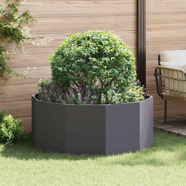 vidaXL Jardini&egrave;re Noir 120 x 120 x 50 cm Acier