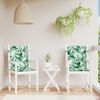vidaXL Coussins de dossier Feuille 2 pcs Motif feuille 100 x 50 x 3 cm