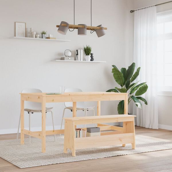 vidaXL Banc d'entr&eacute;e 100x28x45 cm Bois massif Pin